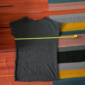 ES Georgia Dress OSP, charcoal linen gauze